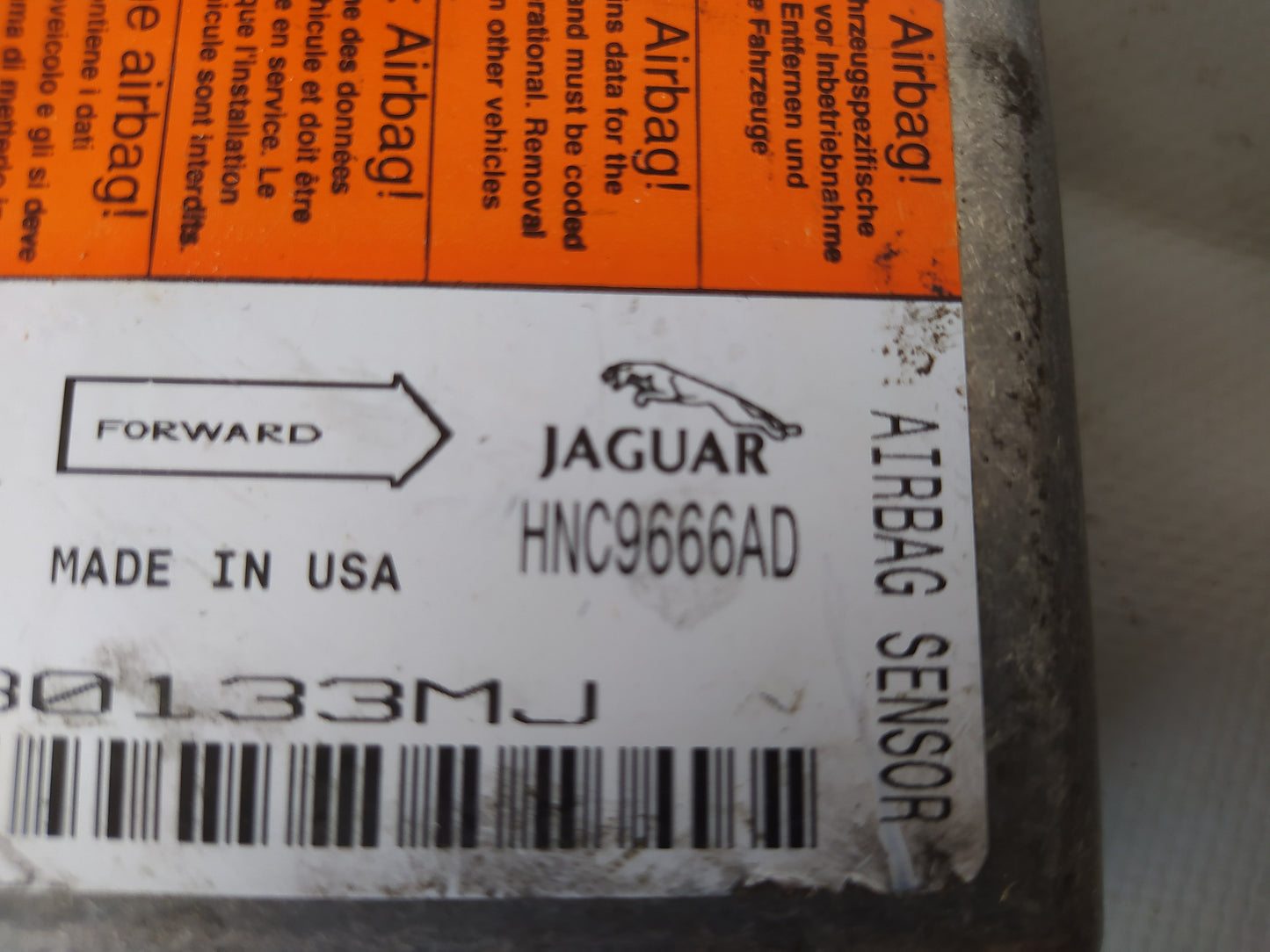 JAGUAR XJ8 X308 Calculador Airbag REF HNC9666AD TRW 200195-104