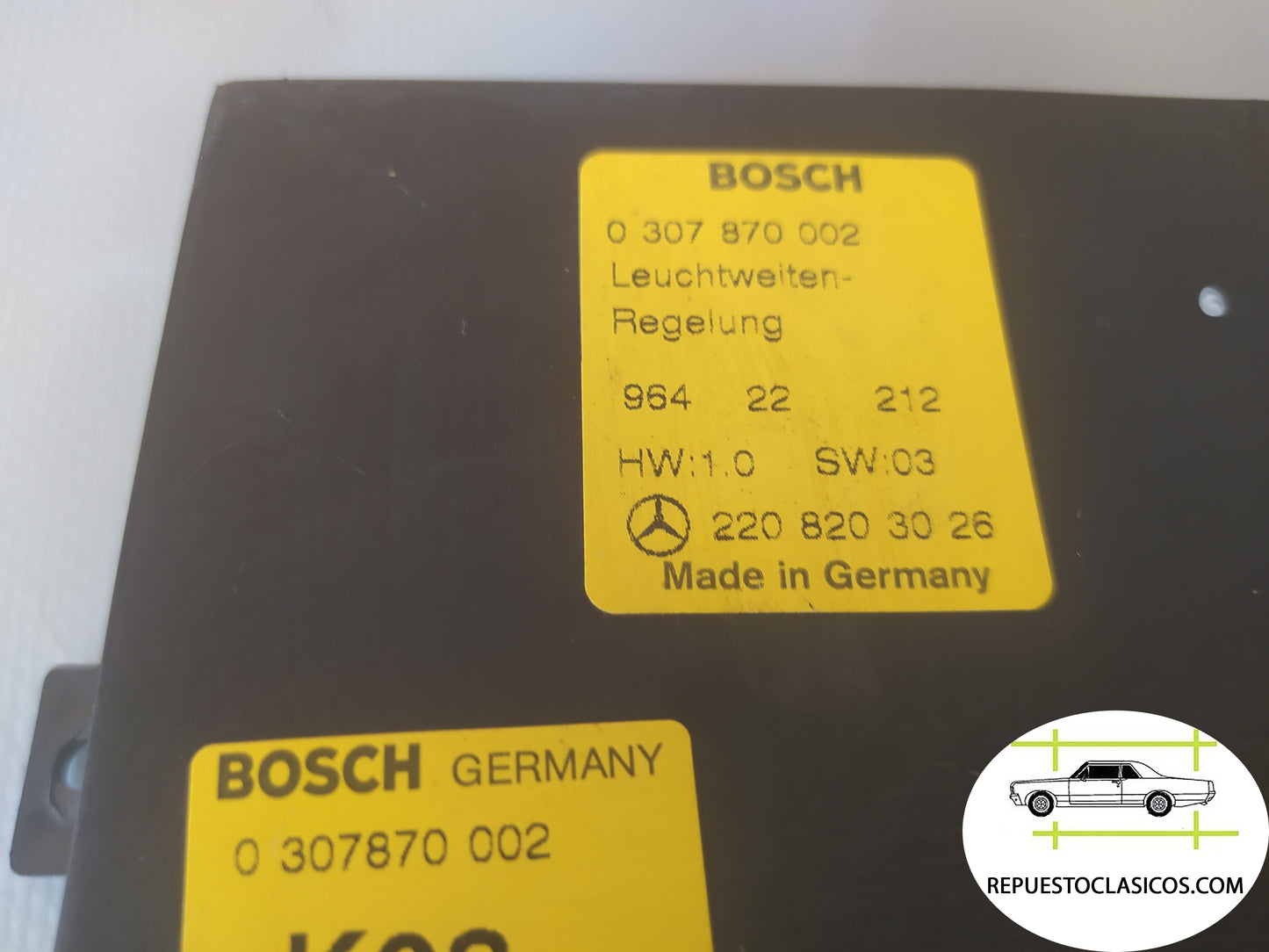 MERCEDES W220 C215 centralita luces MERCEDES 2208203026 220 820 30 26 Bosch 0307870002 0 307 870 002