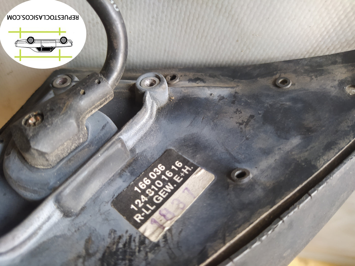 Mercedes w124 Retrovisor derecho 1248101616