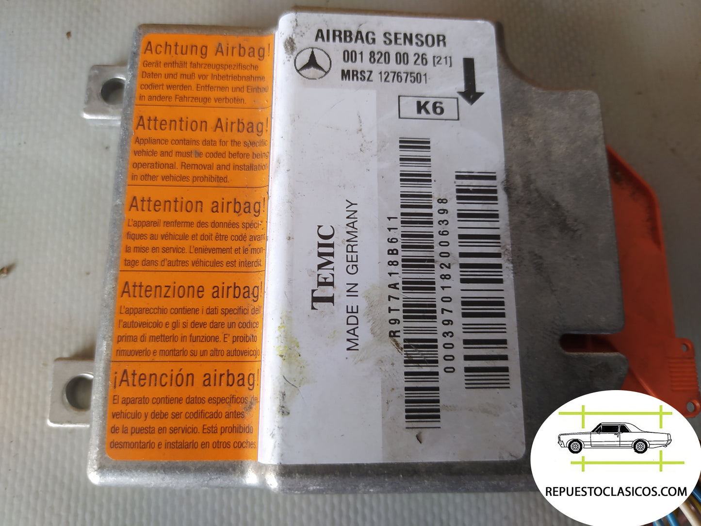 Mercedes W210  Centralita de Airbag  18200026