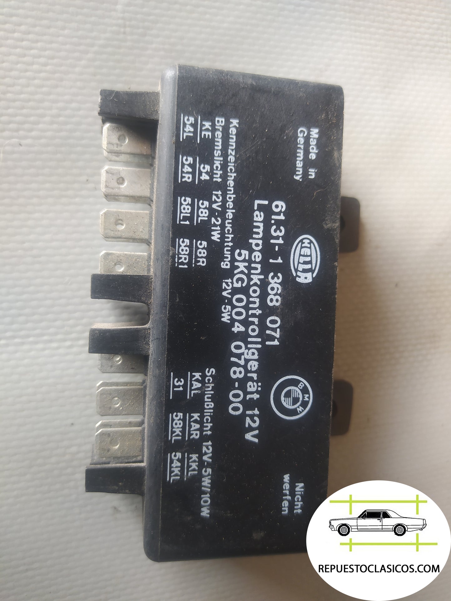 Bmw e23 e24 e28 e30 Relais HELLA unidad control luces ref 61311368071