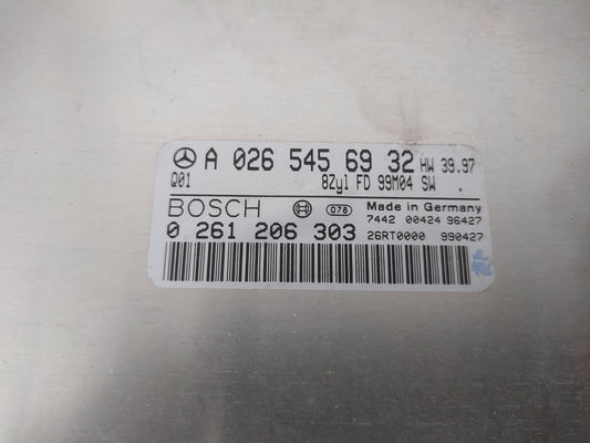 MERCEDES W220 Módulo electronico 8 Cyl A0265456932 A 026 545 69 32 bosch 261206303 0 261 206 303